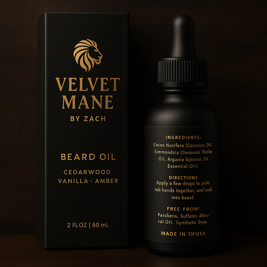 Velvet Mane Beard Oil – 20 ml (Pre-Order)