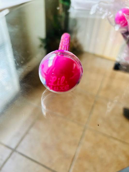 Lil Luxe Lollipop Duo – Kids Lip Balm + Lip Gloss (Balm on Top, Gloss on Bottom)