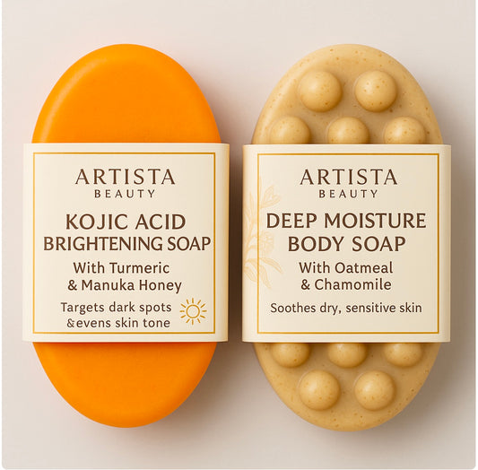 Artista Beauty Soap Collection Natural Face + Body Bars